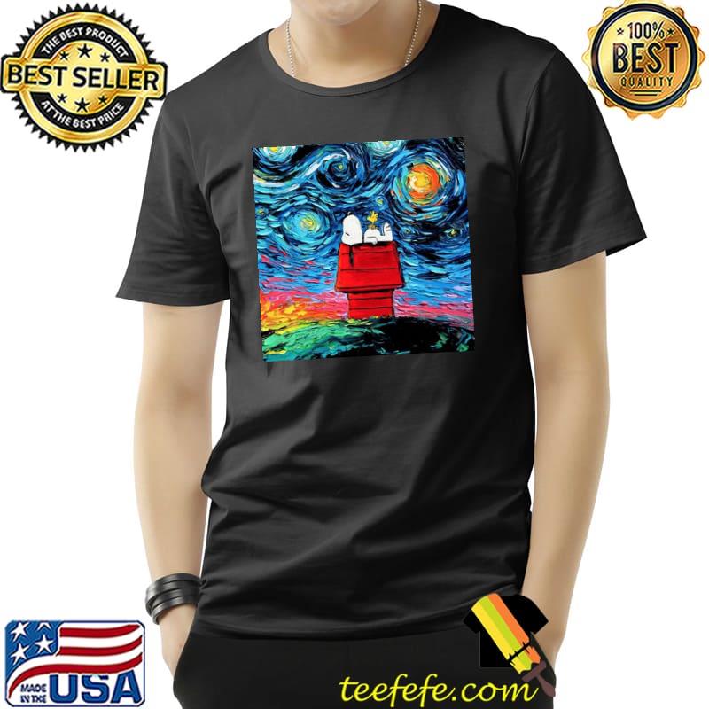 Vincent van Gogh Snoopy Lying Shirt Unisex Vincent van Gogh Snoopy Lying Shirt Unisex