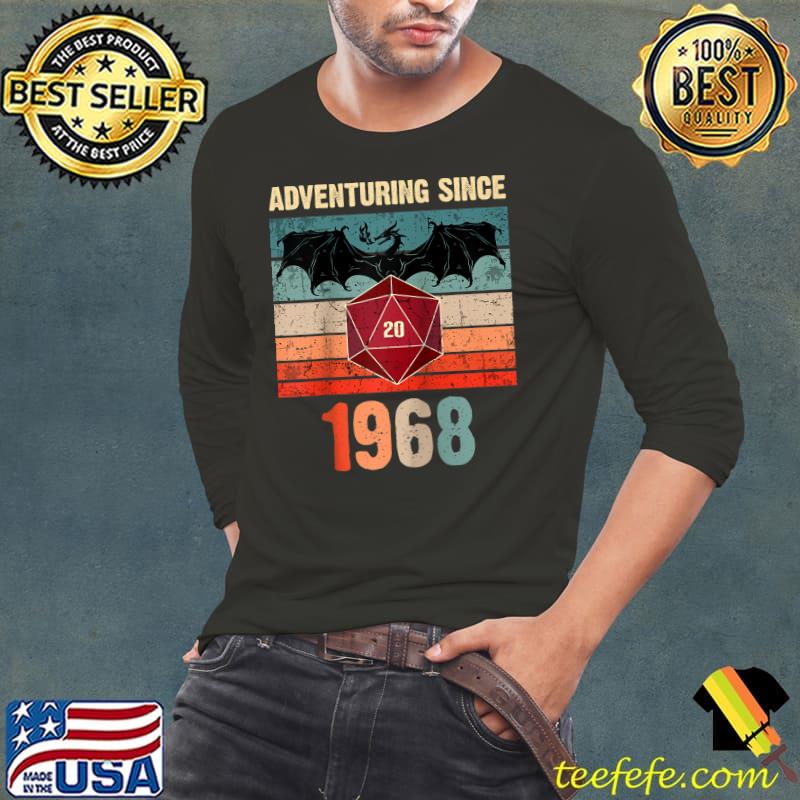 Vintage 1968 Tabletop RPG Dragon D20 53rd Gamer Birthday Raglan Baseball T-s Long Sleeve Tee Vintage 1968 Tabletop RPG Dragon D20 53rd Gamer Birthday Raglan Baseball T-s Long Sleeve Tee