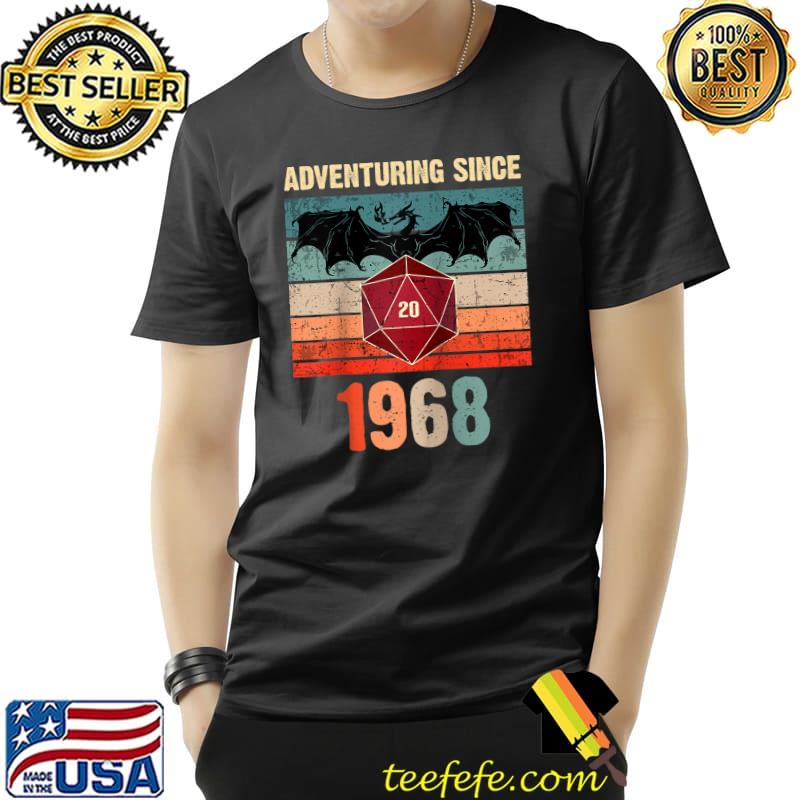 Vintage 1968 Tabletop RPG Dragon D20 53rd Gamer Birthday Raglan Baseball T-s Unisex Vintage 1968 Tabletop RPG Dragon D20 53rd Gamer Birthday Raglan Baseball T-s Unisex