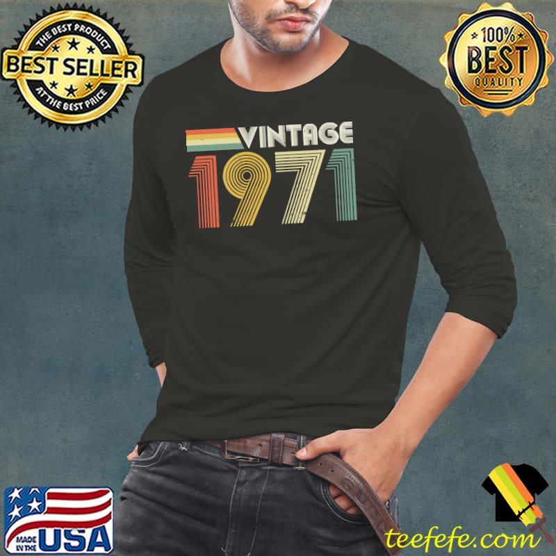 Vintage 1971, 50th Birthday Gift Essential T-Shirt Long Sleeve Tee Vintage 1971, 50th Birthday Gift Essential T-Shirt Long Sleeve Tee