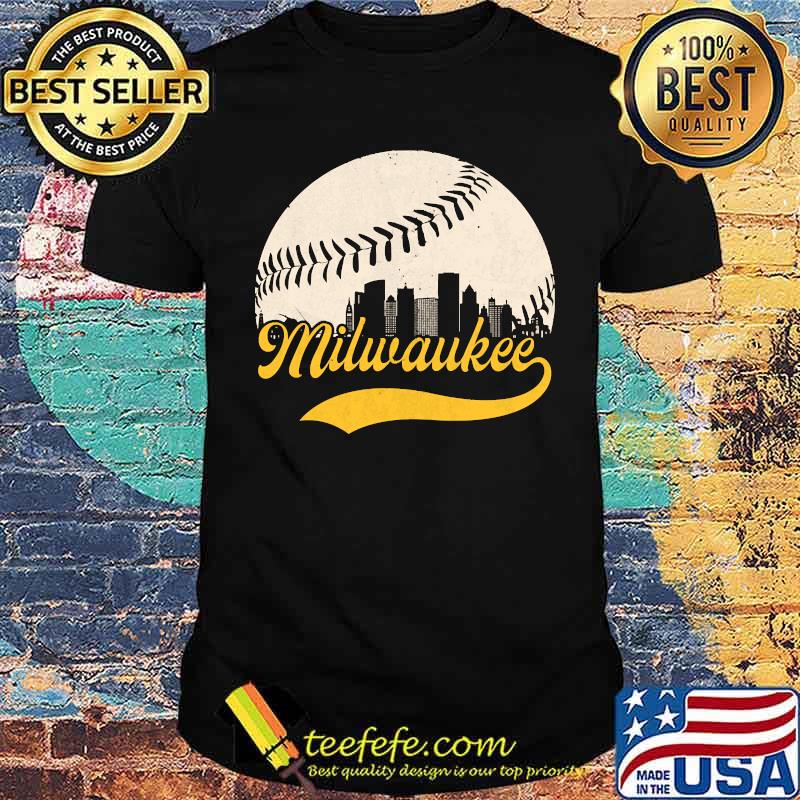 Vintage Distressed Milwaukee Baseball Apparel T-shirt Vintage Distressed Milwaukee Baseball Apparel T-shirt