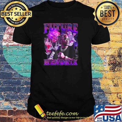 Vintage Futures Art Hendrixs Rapper Legend 80s 90s T-Shirt T-Shirt