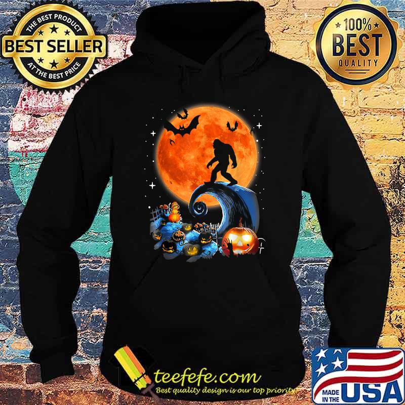 Vintage Halloween Scary Bigfoot Witch Hat Moon Witchy T-Shirt Hoodie Vintage Halloween Scary Bigfoot Witch Hat Moon Witchy T-Shirt Hoodie