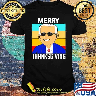 Vintage Joe Biden Merry Thanksgiving Shirt