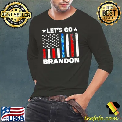 Vintage Let’s Go Brandon FJB US Flag T Shirt