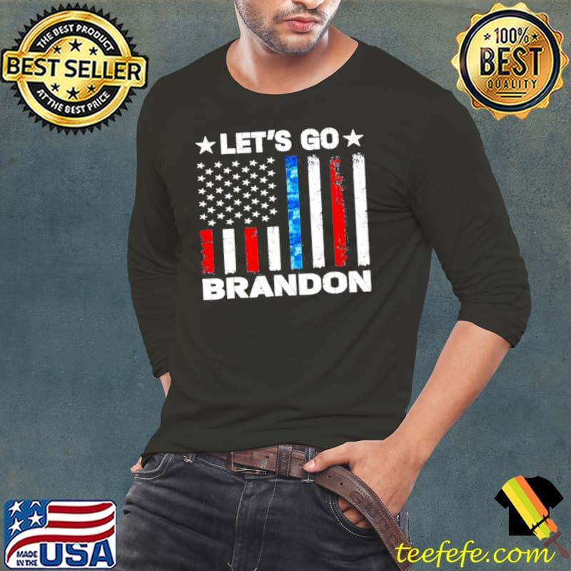 Vintage Let’s Go Brandon FJB US Flag T Shirt