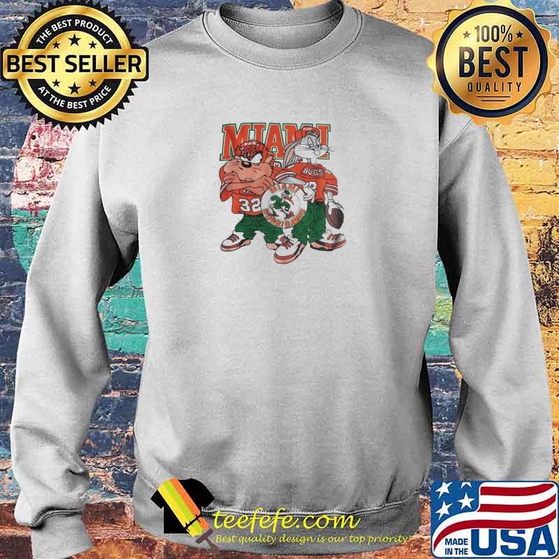 Vintage NCAA University of Miami Hurricanes football Looney Tunes Shirt Sweater Vintage NCAA University of Miami Hurricanes football Looney Tunes Shirt Sweater