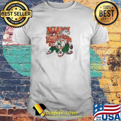 Vintage NCAA University of Miami Hurricanes football Looney Tunes Shirt