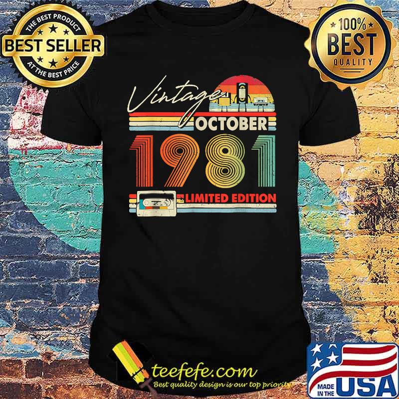 Vintage October 1981 Limited Edition 40 Years Old T-Shirt