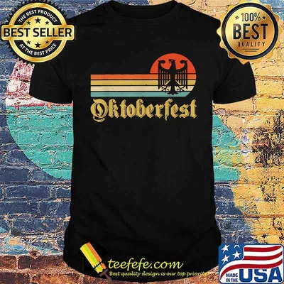 Vintage Oktoberfest Men Women German Flag Beer Drinking T-Shirt