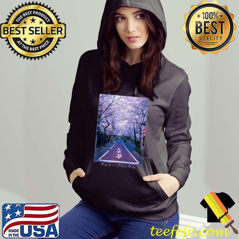 Vintage Sakura Cherry Blossom Tokyo Japanese Art Aesthetic T-s Hoodie Vintage Sakura Cherry Blossom Tokyo Japanese Art Aesthetic T-s Hoodie