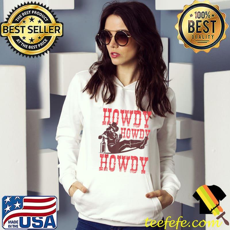 Vintage White Howdy Rodeo Western Country Southern Cowgirl T-Shirt