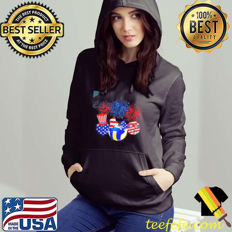 Volleyball American Flag Shirt Hoodie Volleyball American Flag Shirt Hoodie