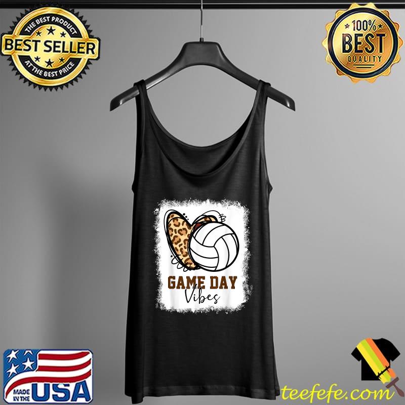 Volleyball Game Day Vibes Leopard Heart T-Shirt Tank Top Volleyball Game Day Vibes Leopard Heart T-Shirt Tank Top