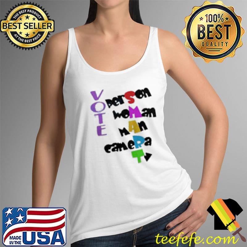 Vote Person Woman Man Camera Shirt Tank Top Vote Person Woman Man Camera Shirt Tank Top