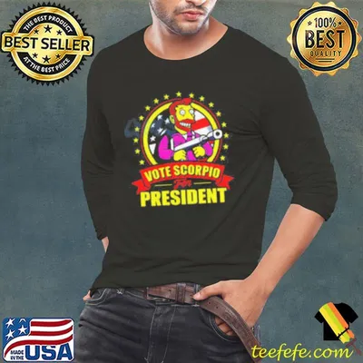 Vote Scorpio for President  Hank Scorpio Simpsons Shirt
