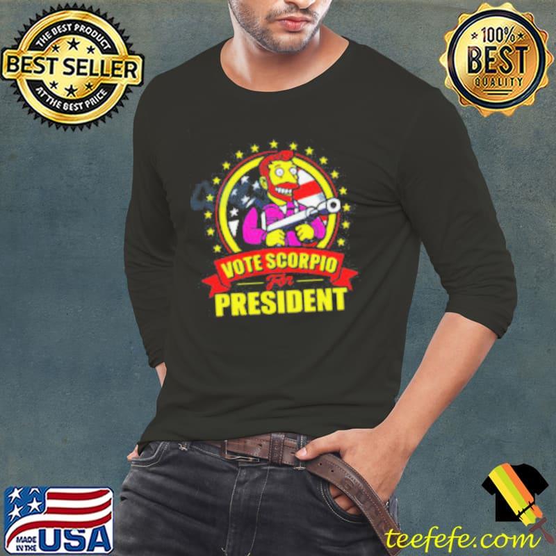 Vote Scorpio for President Hank Scorpio Simpsons Shirt