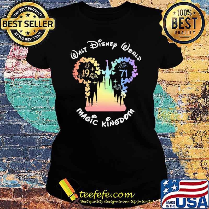 Walt disney world magic kingdom 1971 fireword s Ladies tee Walt disney world magic kingdom 1971 fireword s Ladies tee