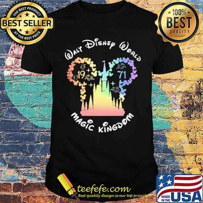 Walt disney world magic kingdom 1971 fireword shirt