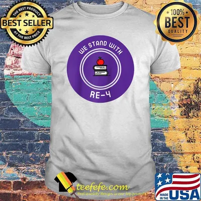 We Stand With RE-4 Front Design Raglan Baseball T-shirt