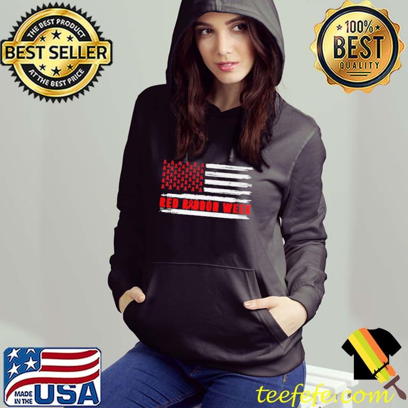 WE WEAR RED FOR RED RIBBON WEEK AWARENESS SHIRT Hoodie WE WEAR RED FOR RED RIBBON WEEK AWARENESS SHIRT Hoodie