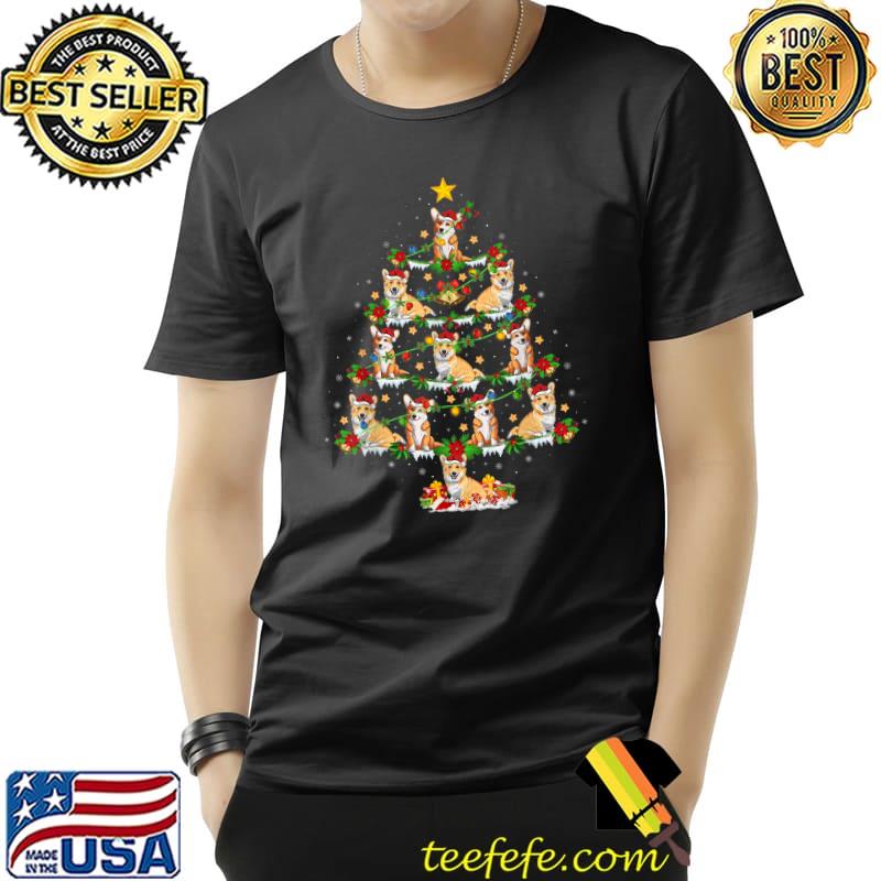 Welsh Corgi Dog Lover Lighting Welsh Corgi Christmas Tree T-Shirt Unisex Welsh Corgi Dog Lover Lighting Welsh Corgi Christmas Tree T-Shirt Unisex
