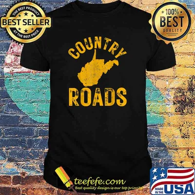 West Virginia Country Roads WV Map 304 Home Vintage T-Shirt