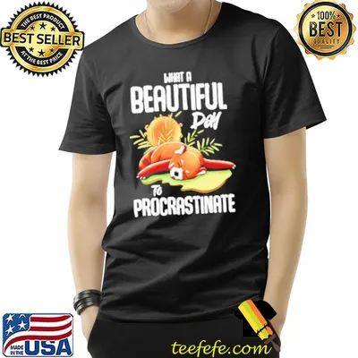 What a beautiful day to procrastinate shirt