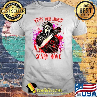 What's Your Favorite Scary Movie Ghostface Scream Halloween T-Shirt