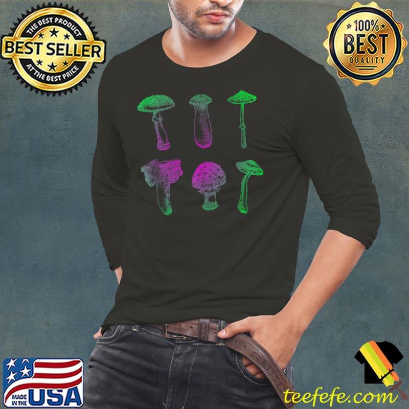 Wild Mushroom Hunting Different Fungi Foraging Mycology Food T-s Long Sleeve Tee Wild Mushroom Hunting Different Fungi Foraging Mycology Food T-s Long Sleeve Tee