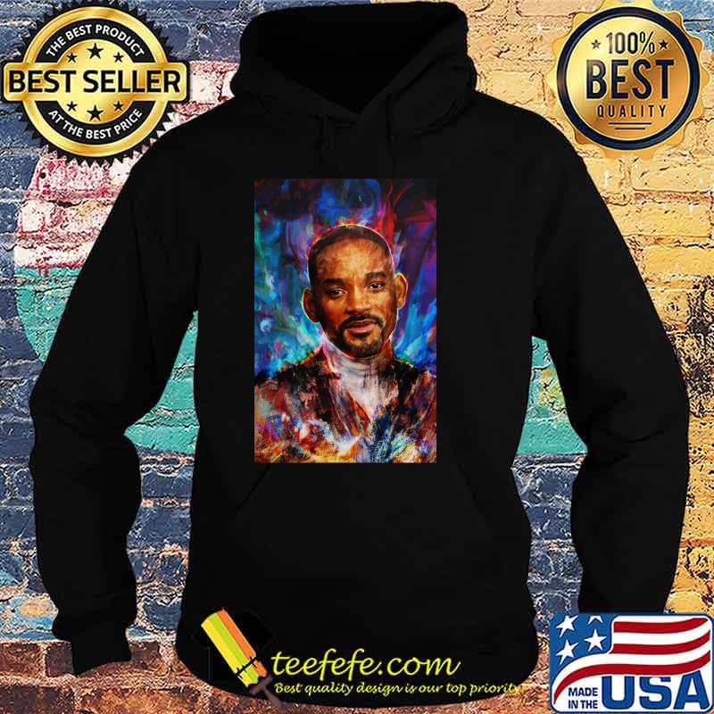 Will Smith Caricature Paint Colorful Shirt Hoodie Will Smith Caricature Paint Colorful Shirt Hoodie