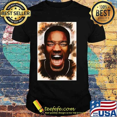 Will Smith Caricature Paint Shirt