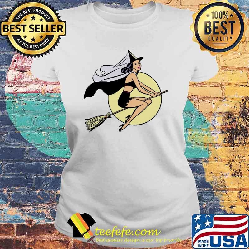 Witch Classic Halloween Broom Shirt Laides tee Witch Classic Halloween Broom Shirt Laides tee
