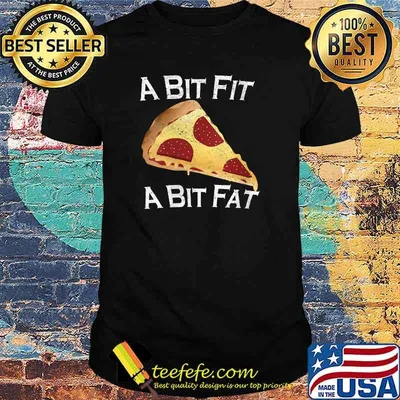 Womens A Bit Fit A Bit Fat, Distressed Look, By Yoray T-Shirt