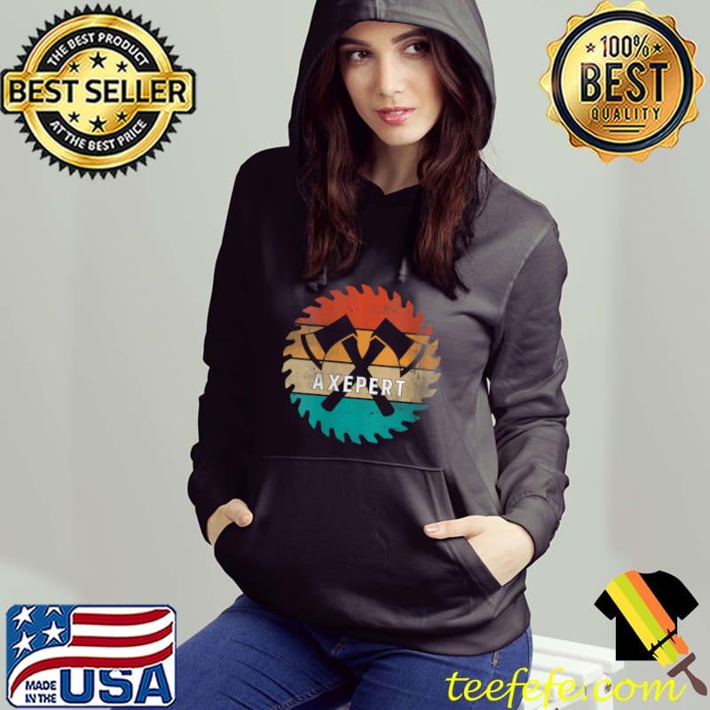 Womens Axpert Axe Throwing Vintage Retro T-Shirt