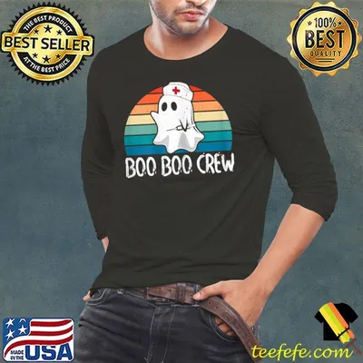 Womens Boo Boo Crew Nurse Pediatric Nurse Costume Nurse Halloween T-Shirt