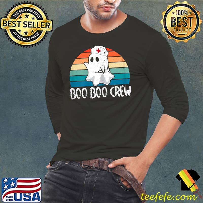 Womens Boo Boo Crew Nurse Pediatric Nurse Costume Nurse Halloween T-Shirt