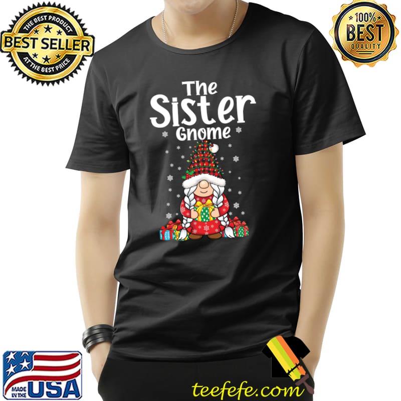 Xmas check plaid pattern pajama sister Gnome Christmas gnome T-Shirt Unisex Xmas check plaid pattern pajama sister Gnome Christmas gnome T-Shirt Unisex