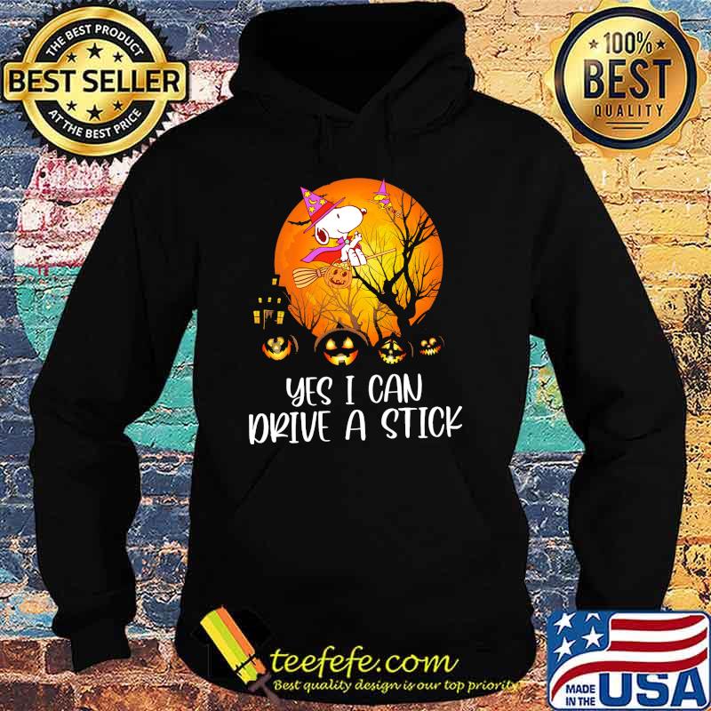 Yes i can drive a stick snoopy and woodstock witch blood moon halloween s Hoodie Yes i can drive a stick snoopy and woodstock witch blood moon halloween s Hoodie
