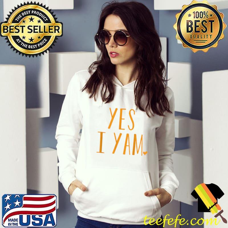 Yes I Yam Funny Thanksgiving Matching Couple T-Shirt