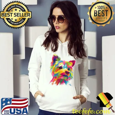 Yorkshire Terrier Funny Yorkie Pop Art Popart Dog T-Shirt