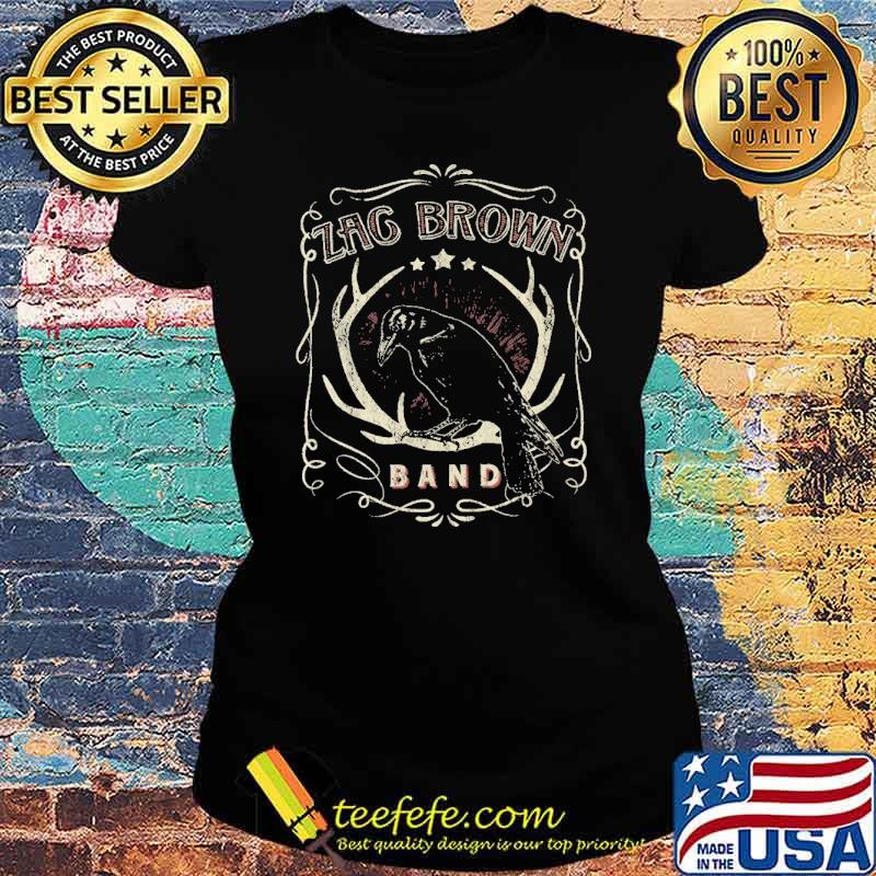 Zac Brown Black Crow Band Shirt Ladies tee Zac Brown Black Crow Band Shirt Ladies tee