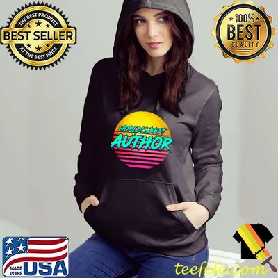 1980s Style Poet gift idea for Author Pullover Hoodie
