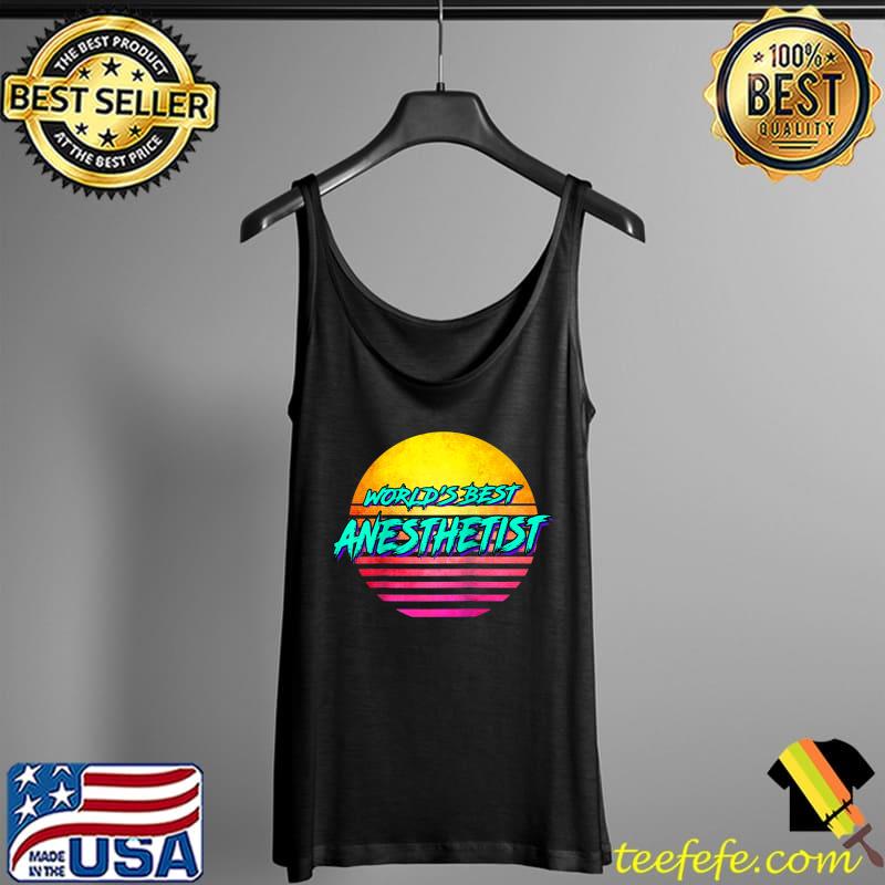 1980s Style World's best Anaesthetist Raglan Baseball T-s Tank Top 1980s Style World's best Anaesthetist Raglan Baseball T-s Tank Top
