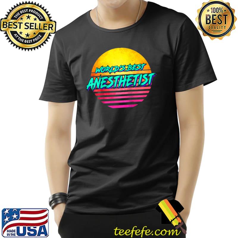 1980s Style World's best Anaesthetist Raglan Baseball T-s Unisex 1980s Style World's best Anaesthetist Raglan Baseball T-s Unisex