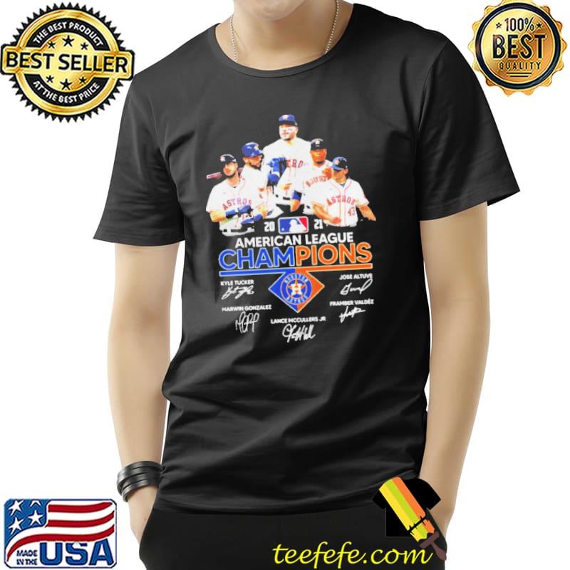 2021 American League Champions Houston Astros Kyle Tucker Jose Altuve Signatures Shirt Unisex 2021 American League Champions Houston Astros Kyle Tucker Jose Altuve Signatures Shirt Unisex
