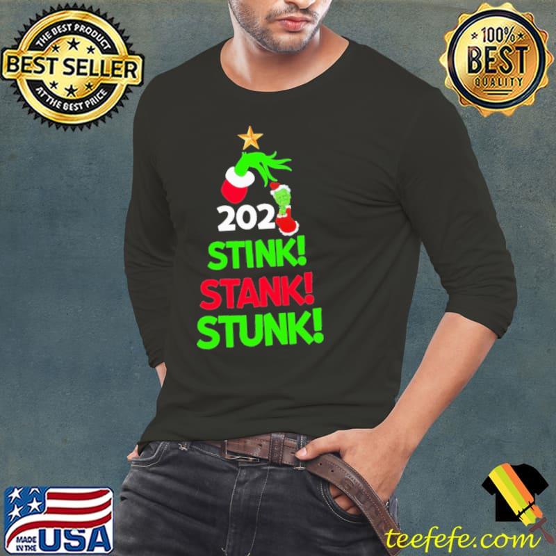 2021 Stink Stank Stunk Chirstmas Tree Grinch Shirt