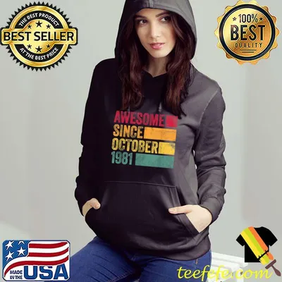 40th Birthday 40 Years Old Vintage October 1981 men women T-Shirt