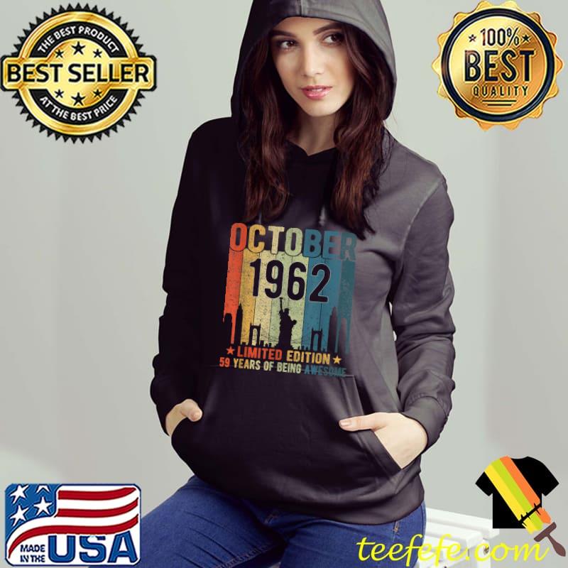 59th Birthday 59 Years Old Vintage October 1962 men women T-Shirt 59th Birthday 59 Years Old Vintage October 1962 men women T-Shirt