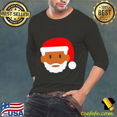African Black Santa Claus Christmas Shirt